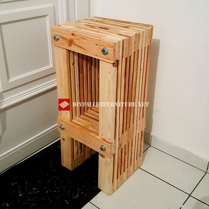 Tabouret en palette