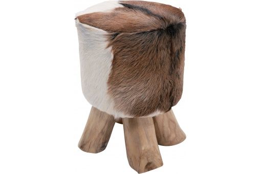 Tabouret fourrure pas cher