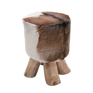 Tabouret 3 pieds fourrure