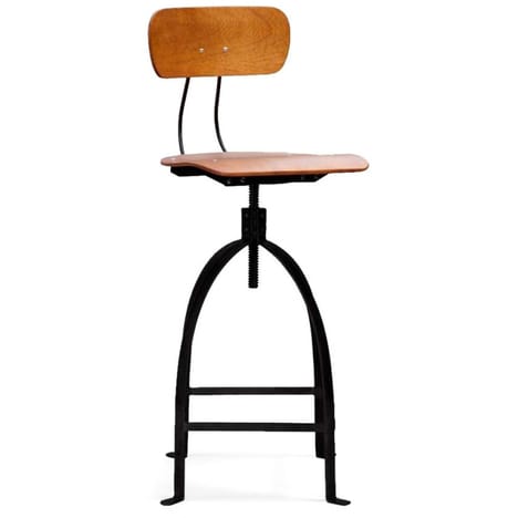 Tabouret industriel noir pas cher