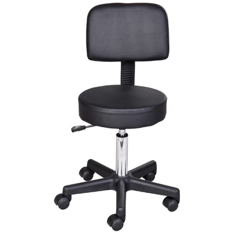 Tabouret avec dossier ergonomique