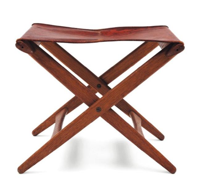 Tabouret pliant en toile