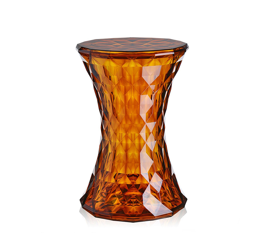 Tabouret design stone transparent