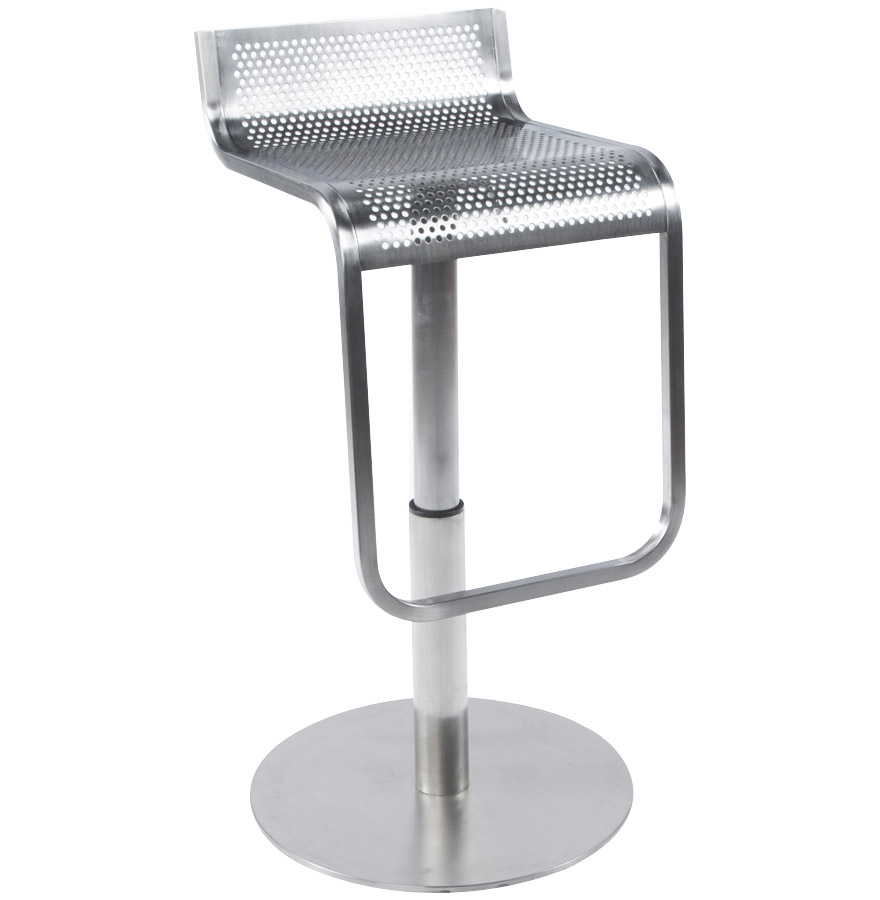 Tabouret de bar alu brosse