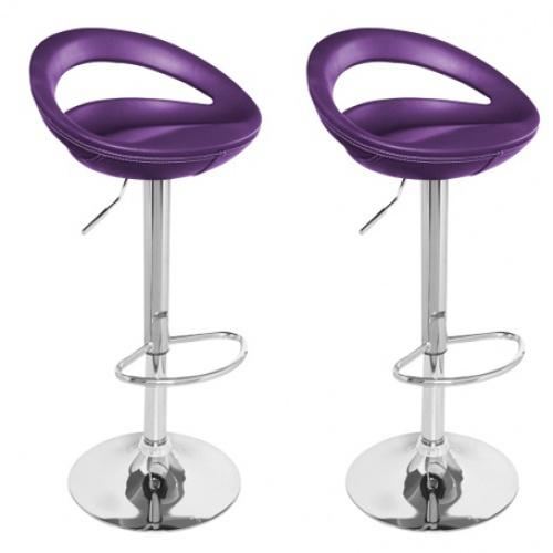 Tabouret de cuisine couleur aubergine