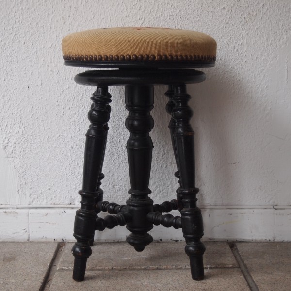Tabouret piano napoleon 3