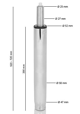 Ressort a gaz pour tabouret de bar 51 cm