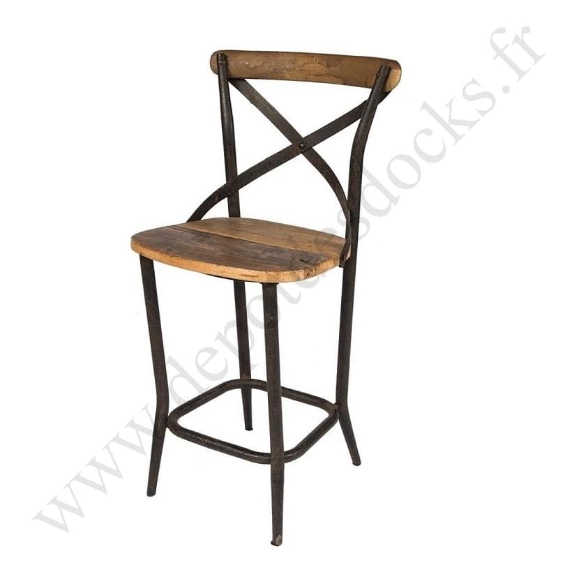 Tabouret de bar vintage industriel