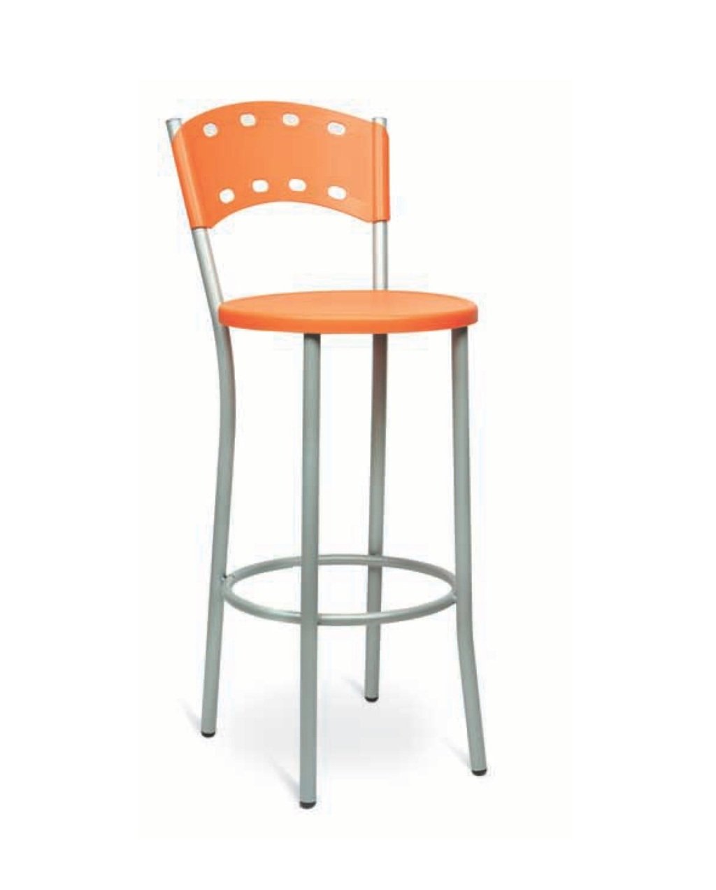 Tabouret de bar à structure tubulaire époxy