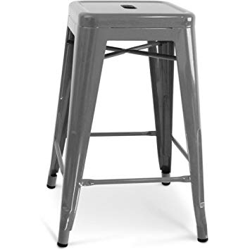 Tabouret tolix gris
