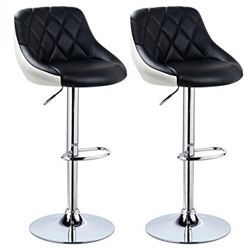 Tabouret cuisine noir et blanc