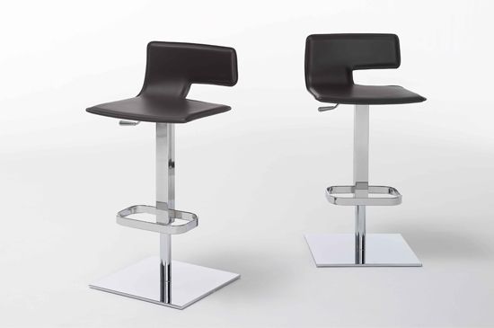 Tabouret de cuisine en cuir