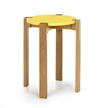 Tabouret bas jaune