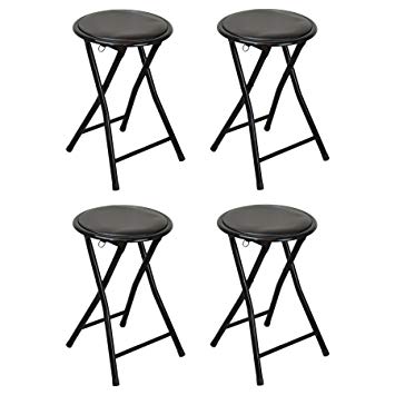 Tabouret pliant noir
