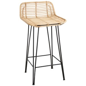 Tabouret de cuisine en osier