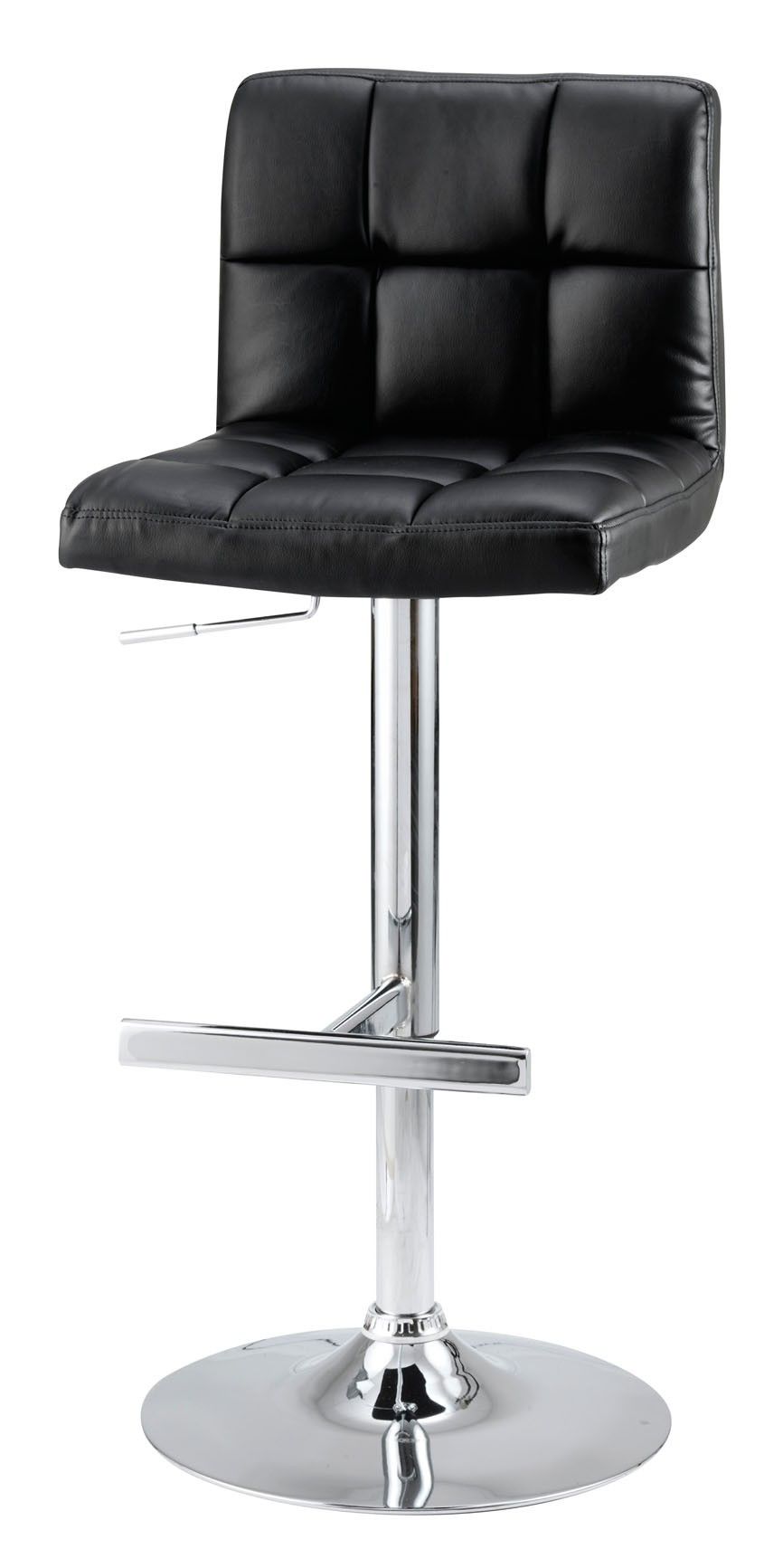Lot de 2 tabourets de bar design noir pegase