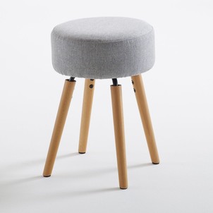 Tabouret assise imitation fourrure