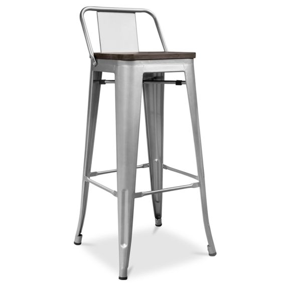 Tabouret tolix bois