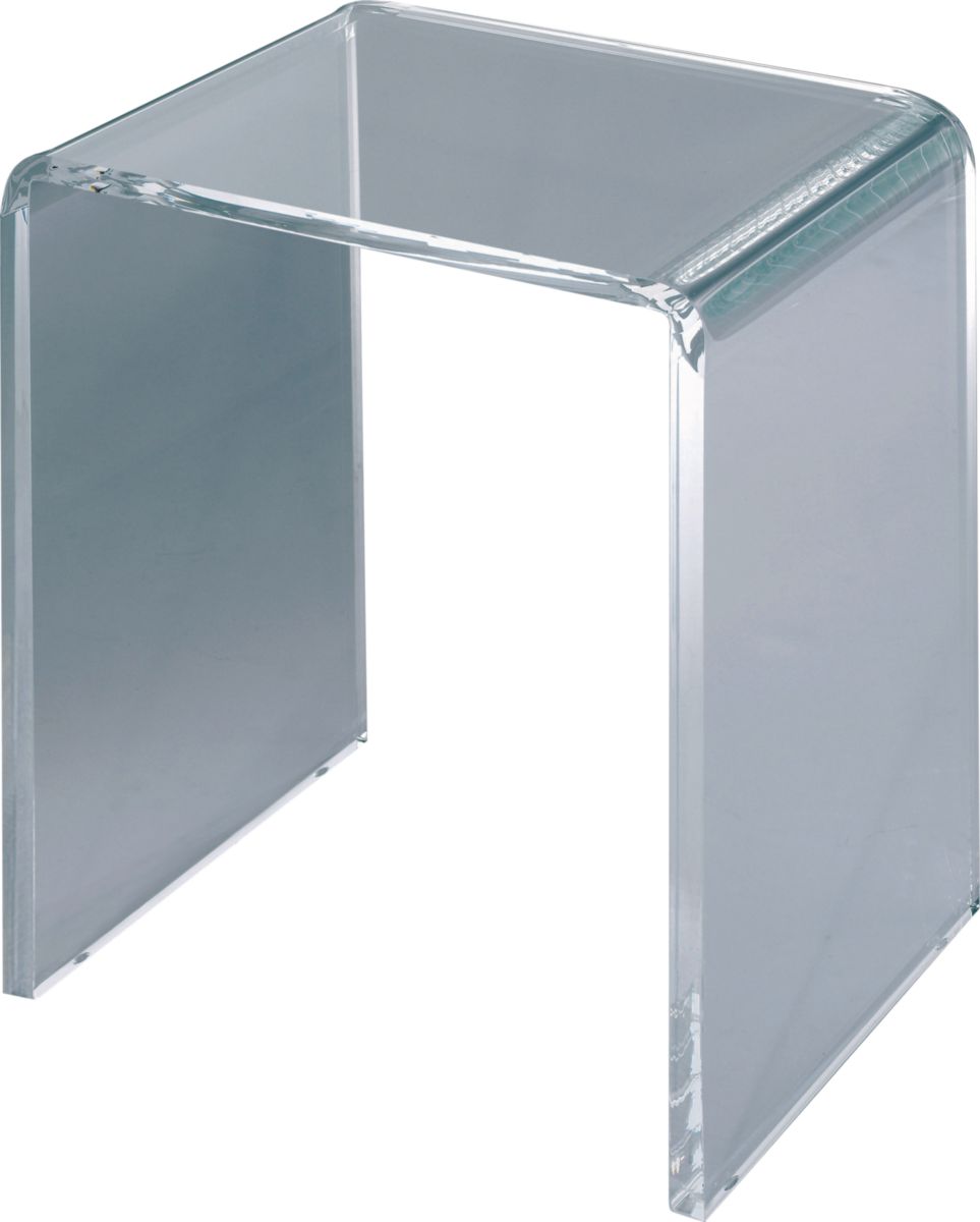 Tabouret de douche transparent