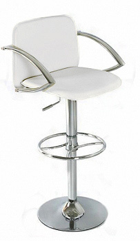 Tabouret de bar poker blanc