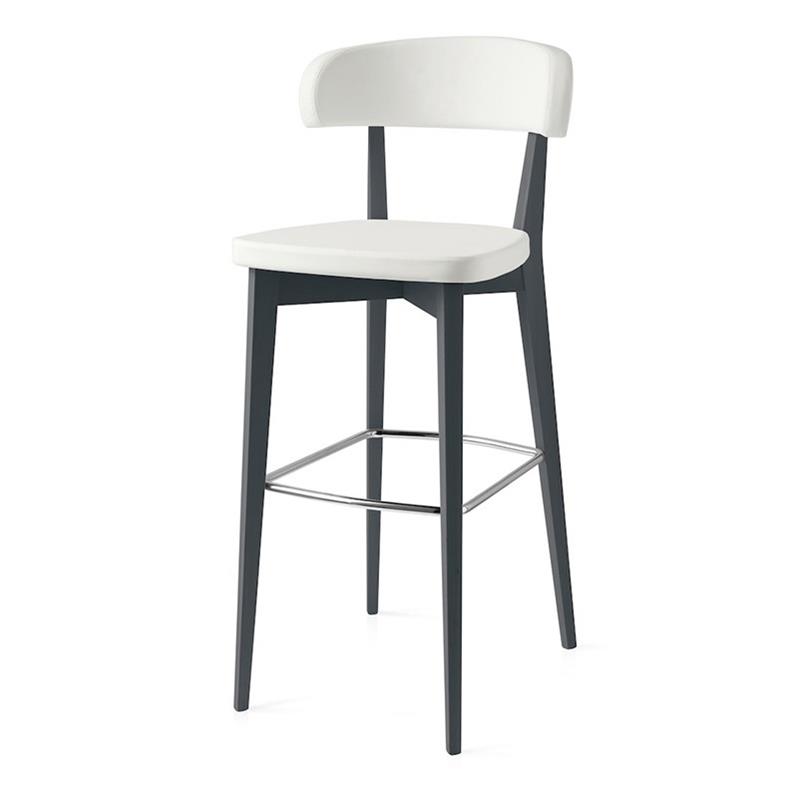 Chaise de bar cuir blanc