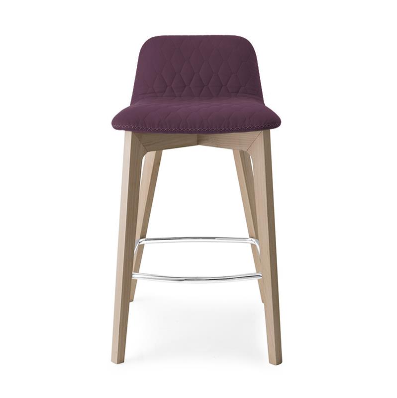 Tabouret de bar matelassé