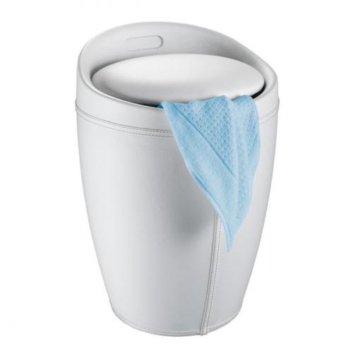 Tabouret de douche avec sac a linge