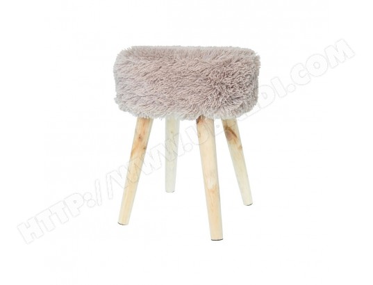 Tabouret en fourrure pas cher