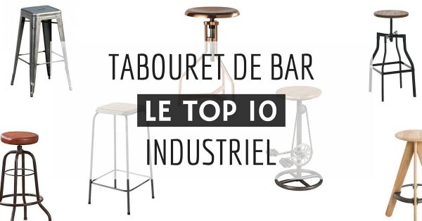 Tabouret de bar industriel vintage