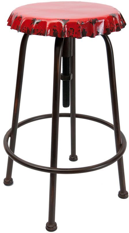 Tabouret de bar réglable vintage
