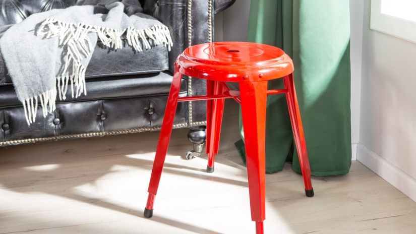 Tabouret acier vintage