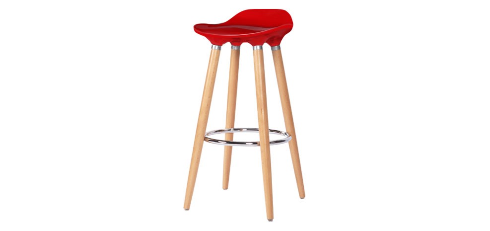 Tabouret cuisine design rouge