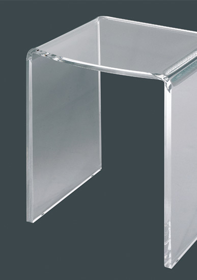 Tabouret de douche en plexiglas