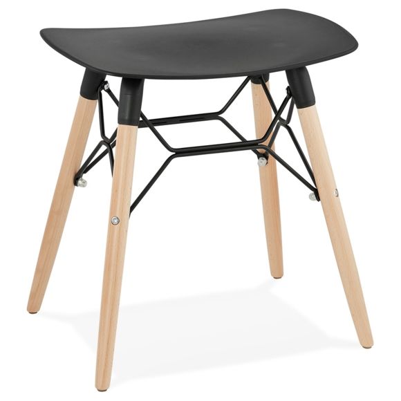 Tabouret bas design noir