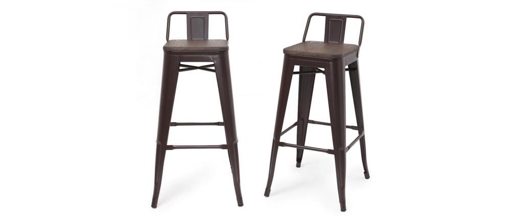 Tabouret tolix rouille