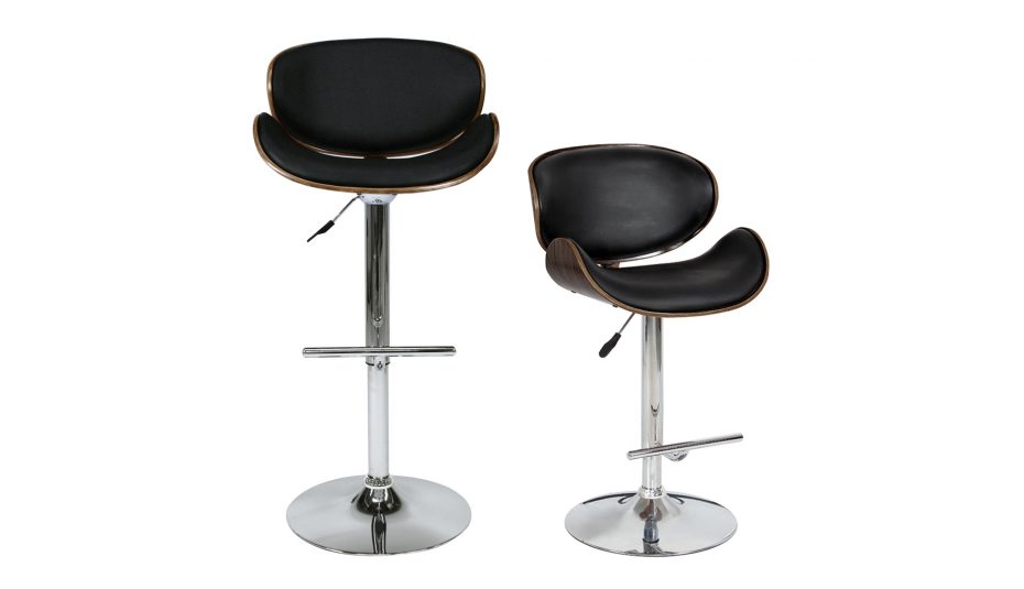 Tabouret de bar design noir omega