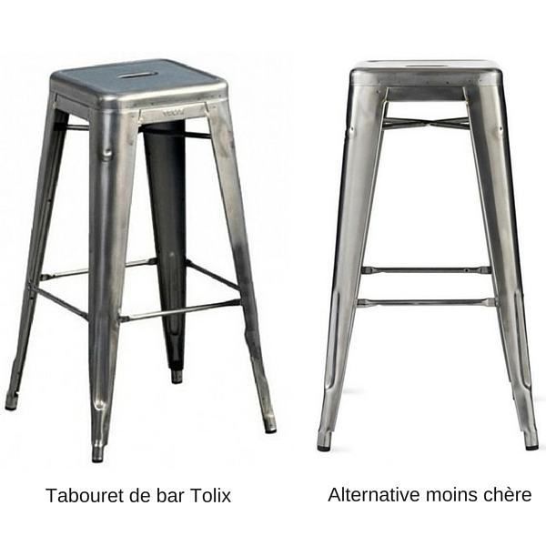 Tabouret tolix moins cher