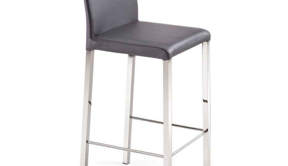 Tabouret de bar design rouge transparent orion