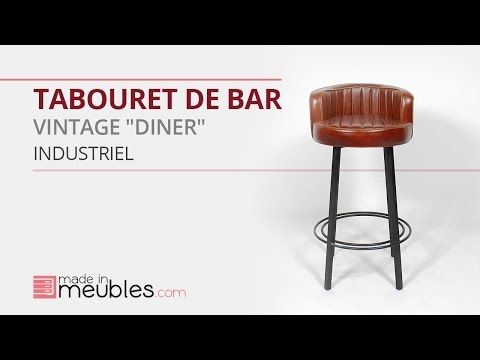 Tabouret de bar industriel diner
