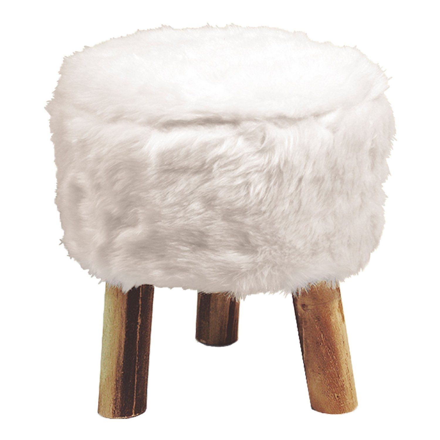 Tabouret fourrure but