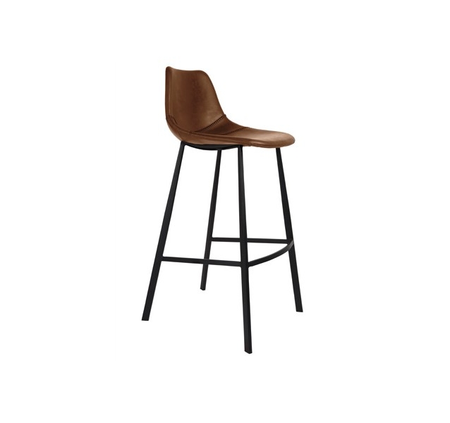 Tabouret de bar marron vintage