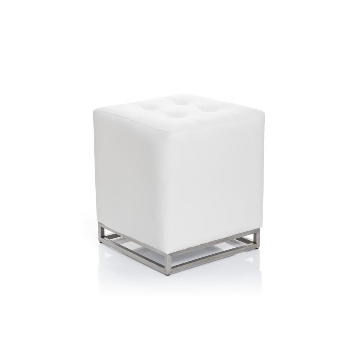 Tabouret bas cuir