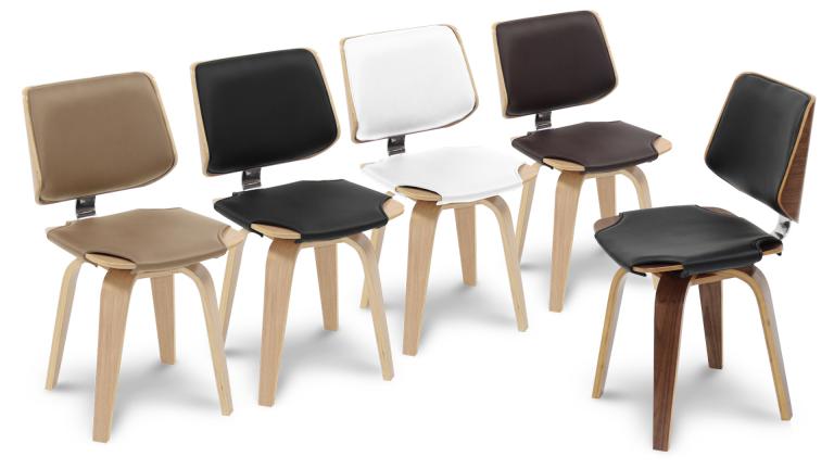 Tabouret de cuisine design avec pieds bois assise 64 cm - hambourg