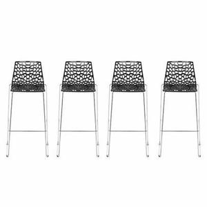Tabouret de bar design avec 4 pieds