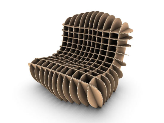Tabouret en carton