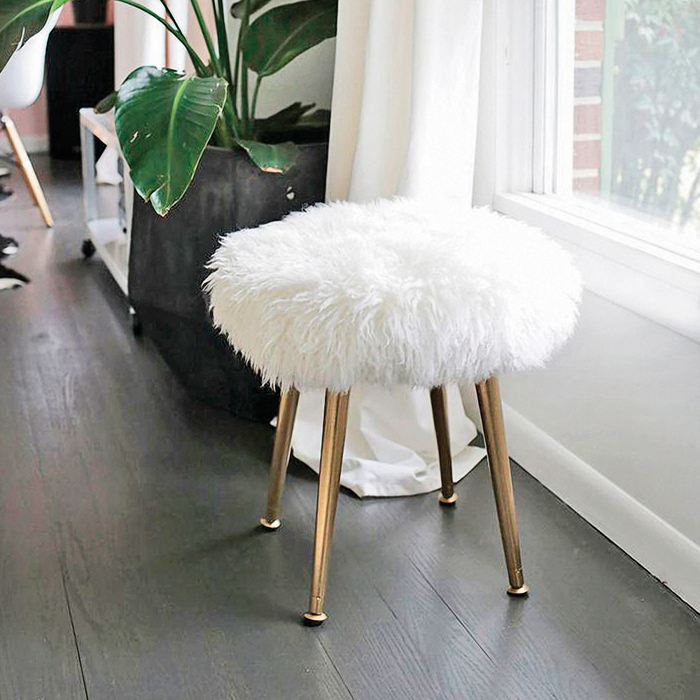 Fourrure pour tabouret