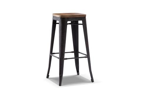 Tabouret tolix haut rose
