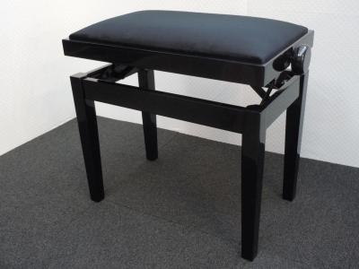 Banquette piano velours rouge