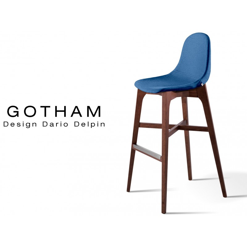 Tabouret design bleu