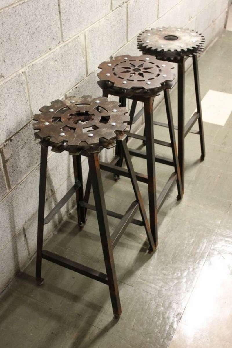 Tabouret ilot industriel